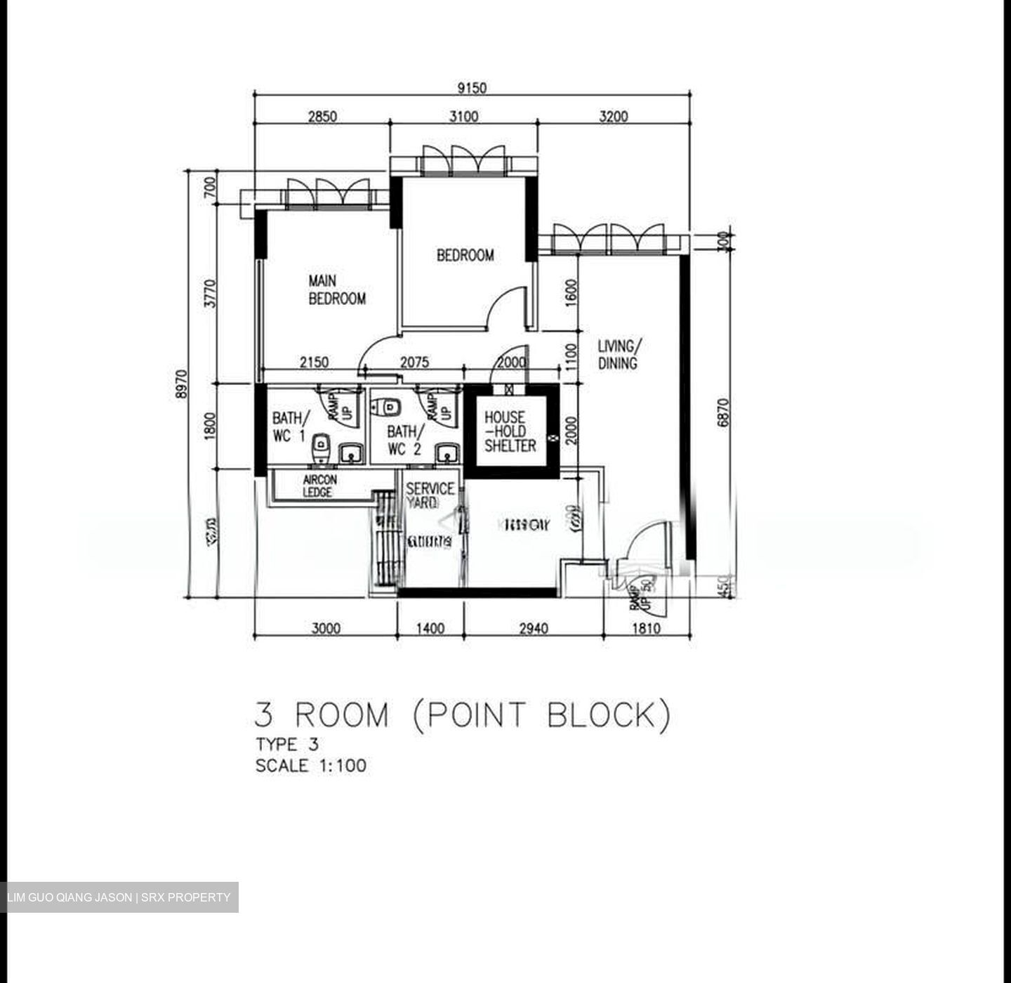 Blk 672B Waterway Banks (Punggol), HDB 3 Rooms #553663211